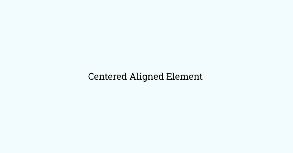 Quick CSS: How to center an element exactly in the center of the screen